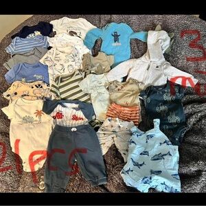LOT Spring/Summer Baby Boy size 0-3/3 months various brands